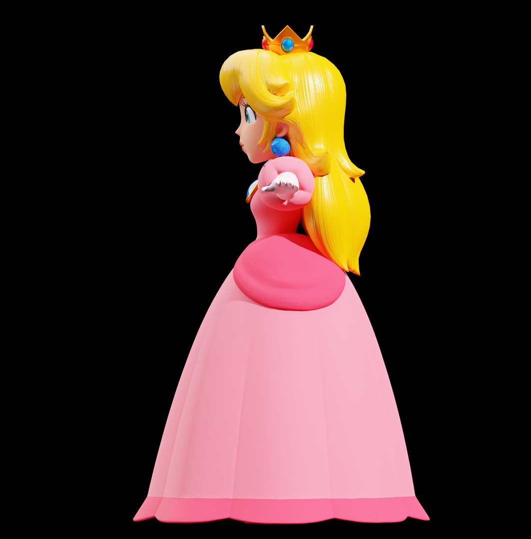 Princess Peach Edited Render Model 3D model - TurboSquid 2064990