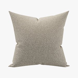 pillow Realistic Beige Fabric Cushion
