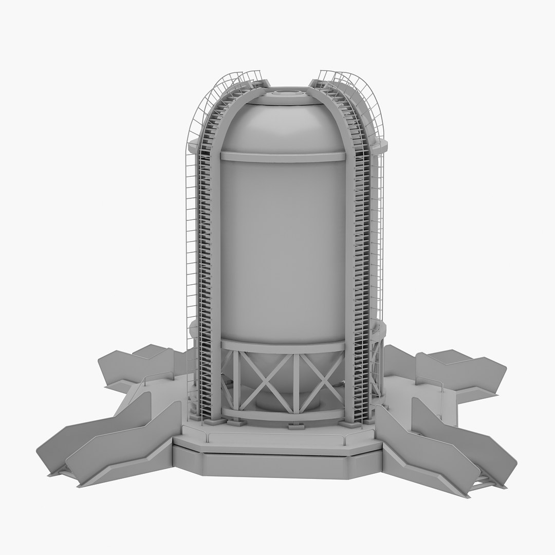 Sci-fi water tank 3D model - TurboSquid 1540803