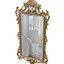 Classic Antique Tall Wall Mirror in elegant gold frame 3D model