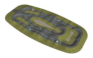 3D Pump track 02 model