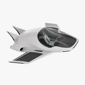 Futuristic Air Concept Car