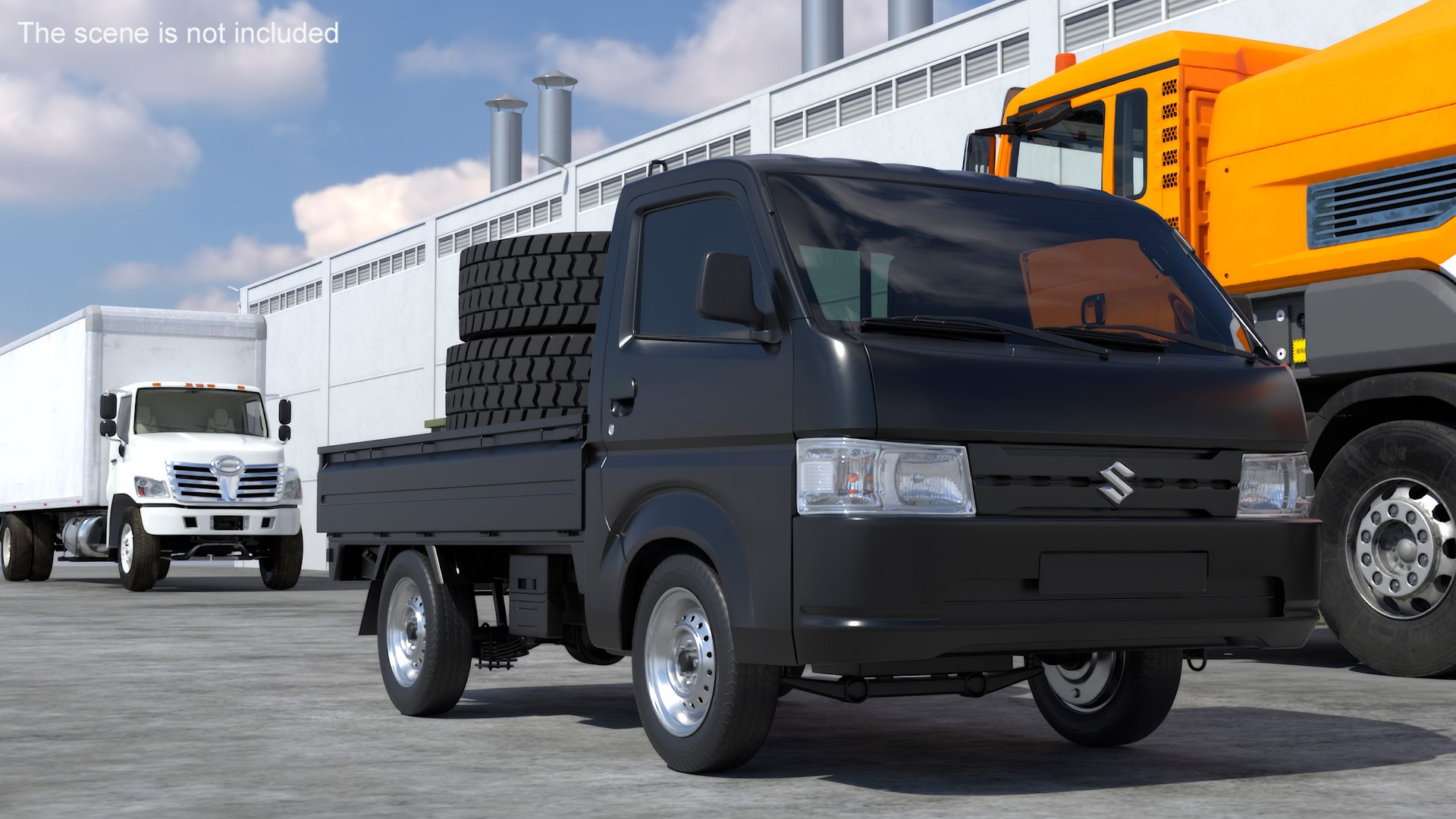 Black Suzuki Carry Truck Simplified 3D model https://p.turbosquid.com/ts-thumb/a3/FbfKD0/E2/blacksuzukicarrytrucksimplifiedc4dmodel003/jpg/1729552550/1920x1080/fit_q87/99f35e9cc43b3d5dc44b75d9055aee9baeac7f98/blacksuzukicarrytrucksimplifiedc4dmodel003.jpg