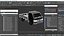 Schwarzer Suzuki Carry Truck vereinfacht