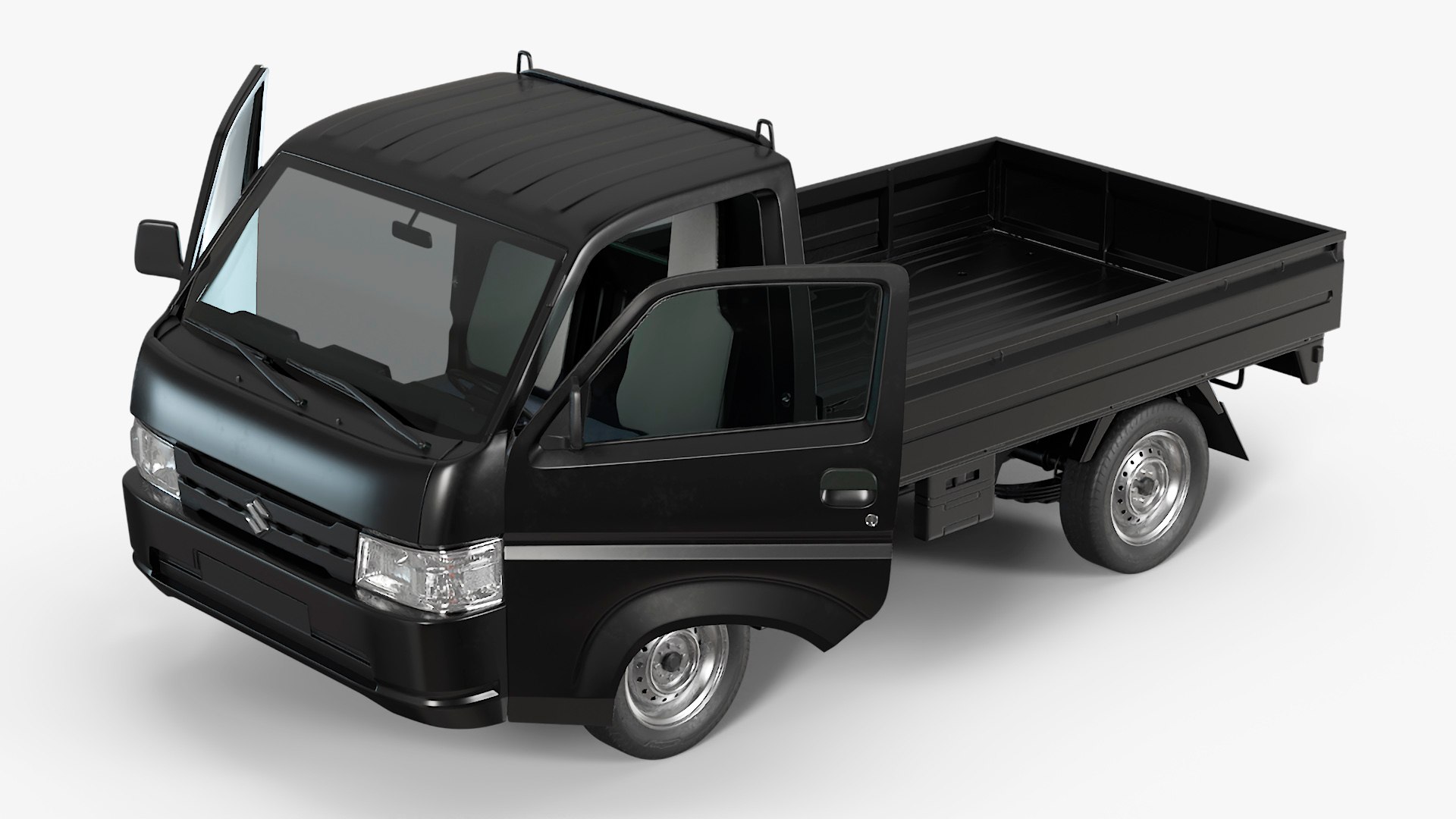 Black Suzuki Carry Truck Simplified 3D model https://p.turbosquid.com/ts-thumb/a3/FbfKD0/gI/blacksuzukicarrytrucksimplifiedc4dmodel012/jpg/1729552600/1920x1080/fit_q87/8f5cb2c0c3242a4d8073ef61f7655c438e9191d1/blacksuzukicarrytrucksimplifiedc4dmodel012.jpg