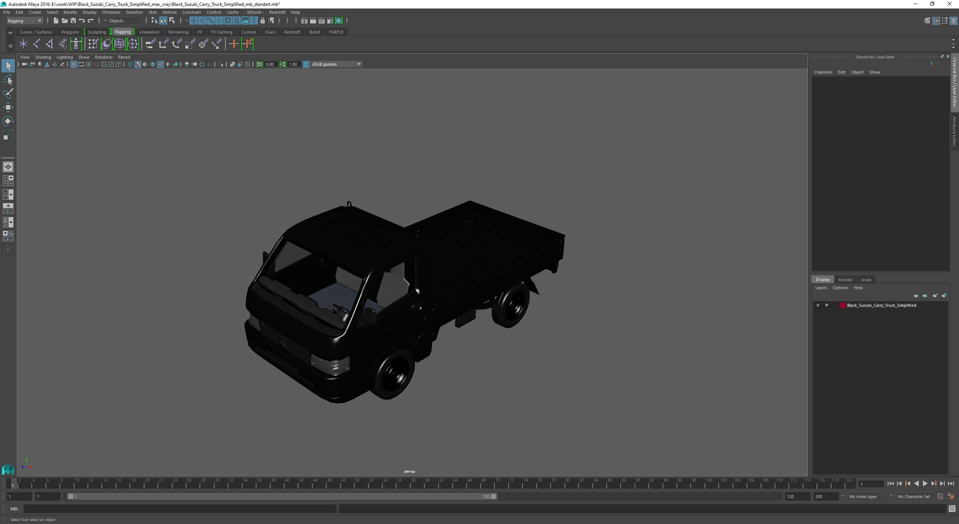 Black Suzuki Carry Truck Simplified 3D model https://p.turbosquid.com/ts-thumb/a3/FbfKD0/n9/blacksuzukicarrytrucksimplifiedc4dmodel028/jpg/1729552696/1920x1080/fit_q87/c718b2e8f5b2911ceddeb100884ab1519f6e4020/blacksuzukicarrytrucksimplifiedc4dmodel028.jpg
