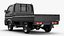 Schwarzer Suzuki Carry Truck vereinfacht