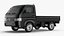 Schwarzer Suzuki Carry Truck vereinfacht