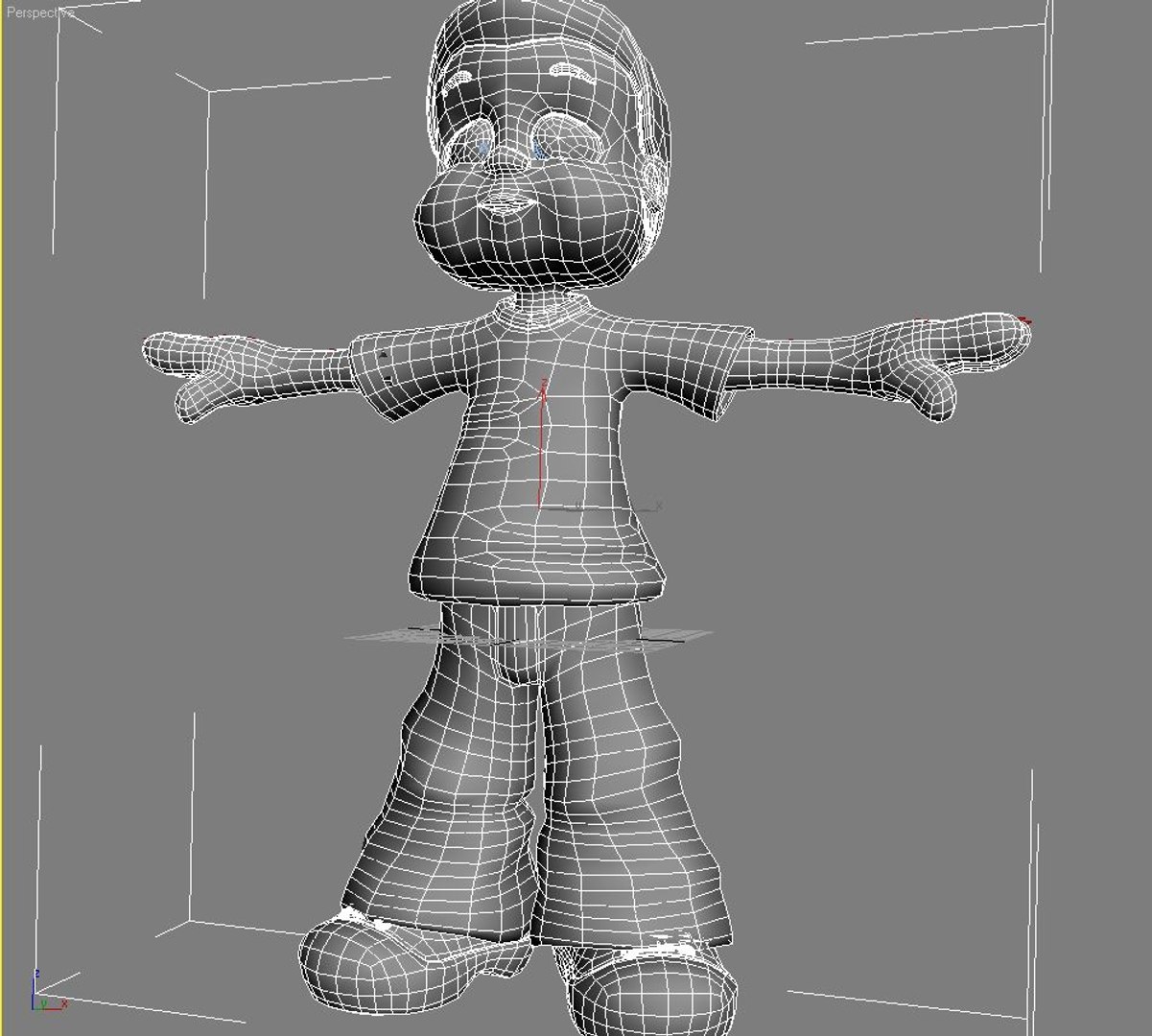 3d Cartoon Kid Rigged
