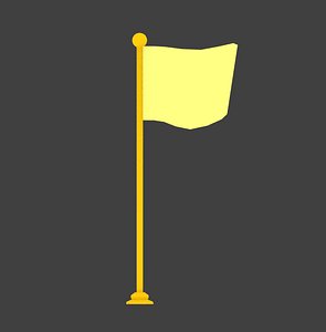 flag games customized 3D model