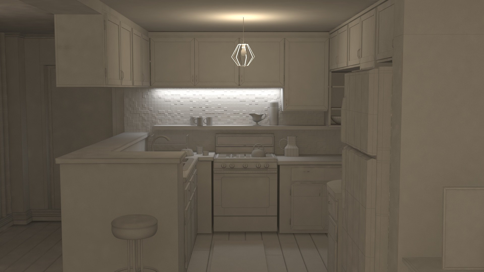 Dexter Apartment Miami Harbor Club Apartments 3D Model
