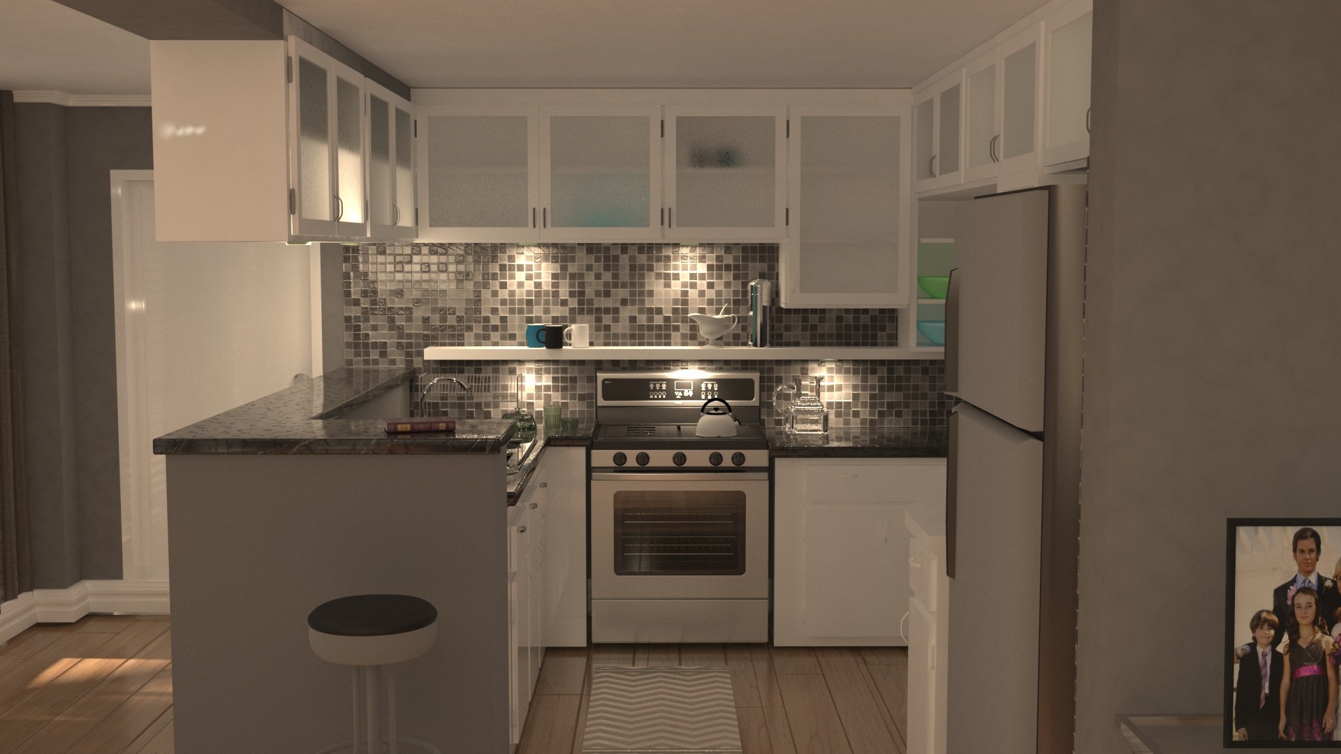 Dexter Apartment Miami Harbor Club Apartments 3D Model