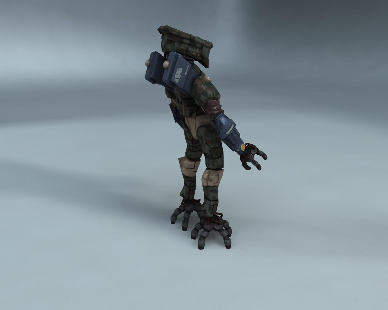3d Menacing Mech Model