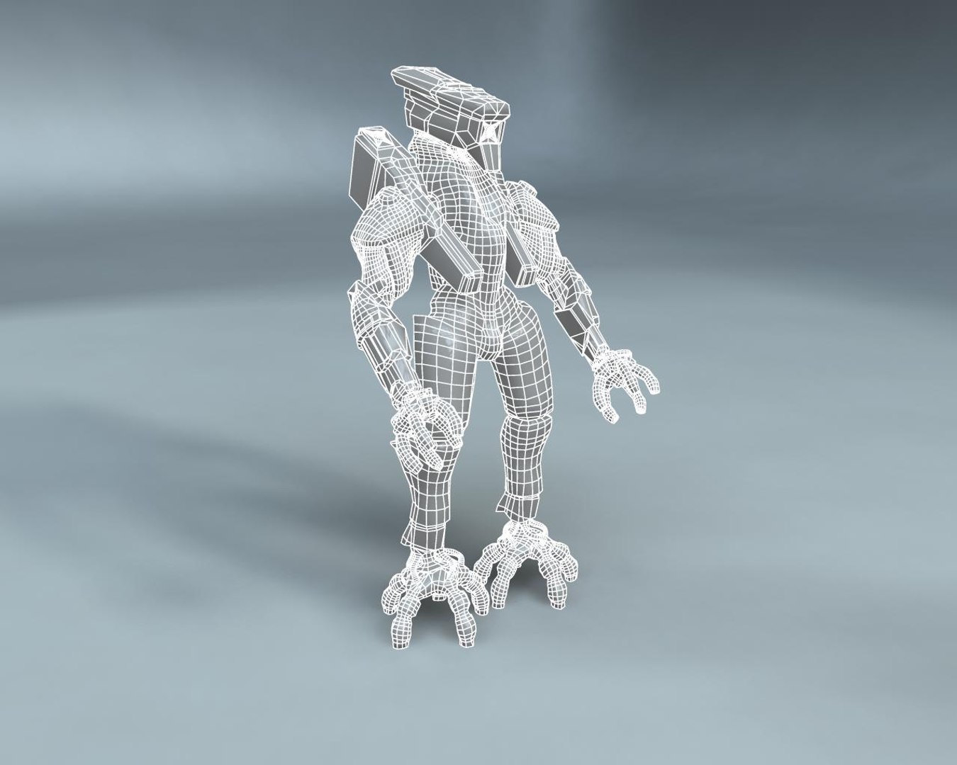 3d Menacing Mech Model