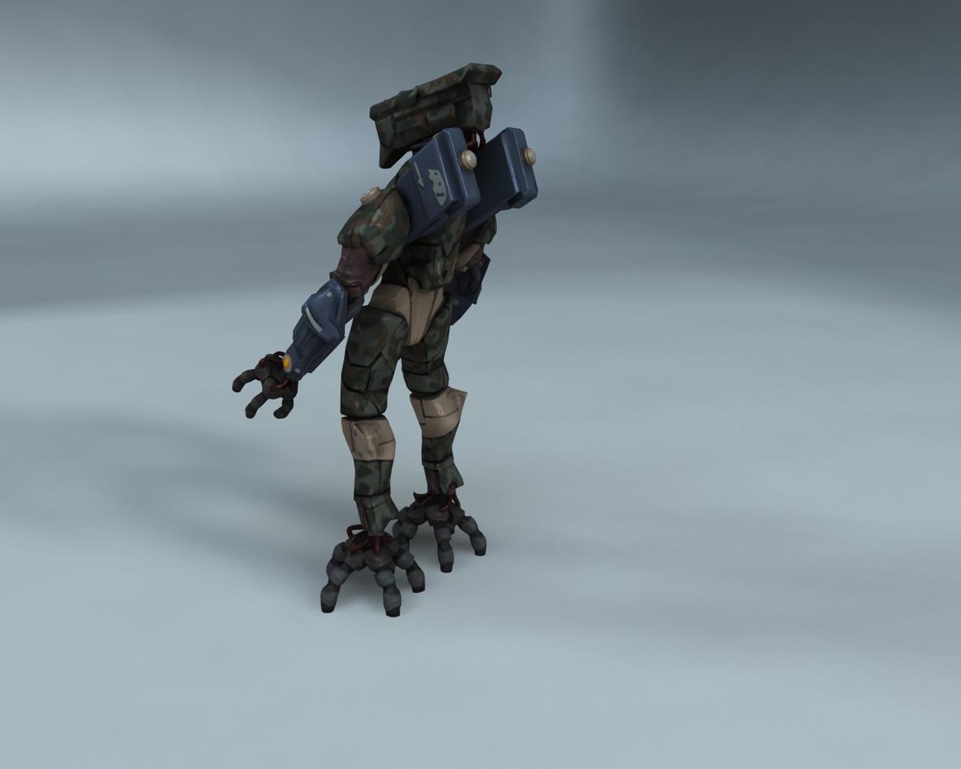 3d Menacing Mech Model