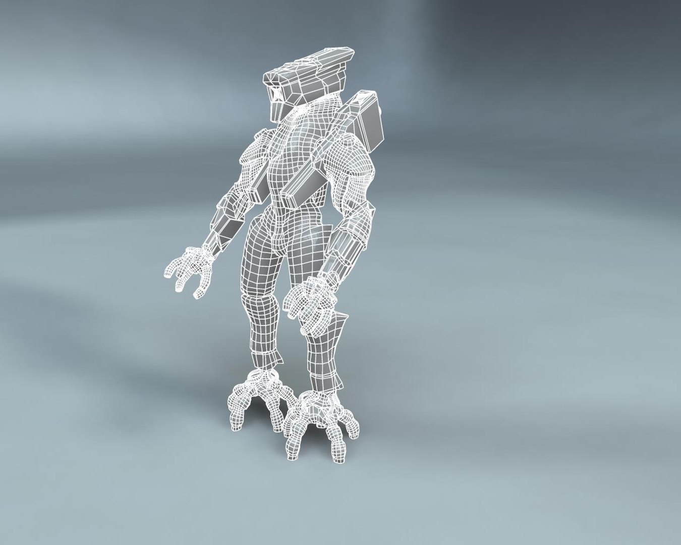 3d Menacing Mech Model