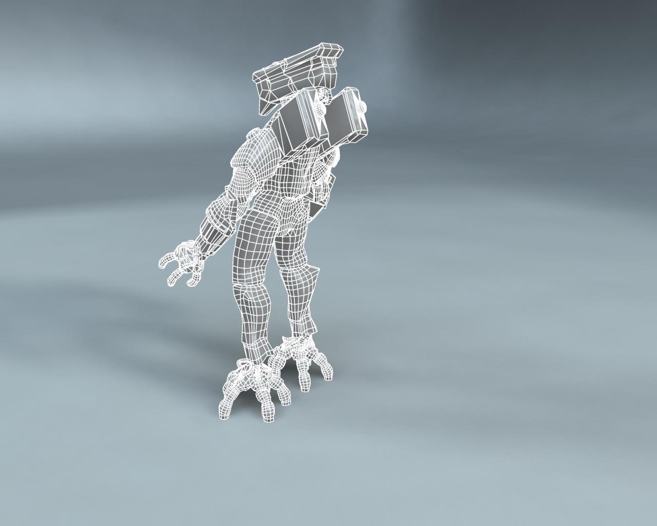 3d Menacing Mech Model