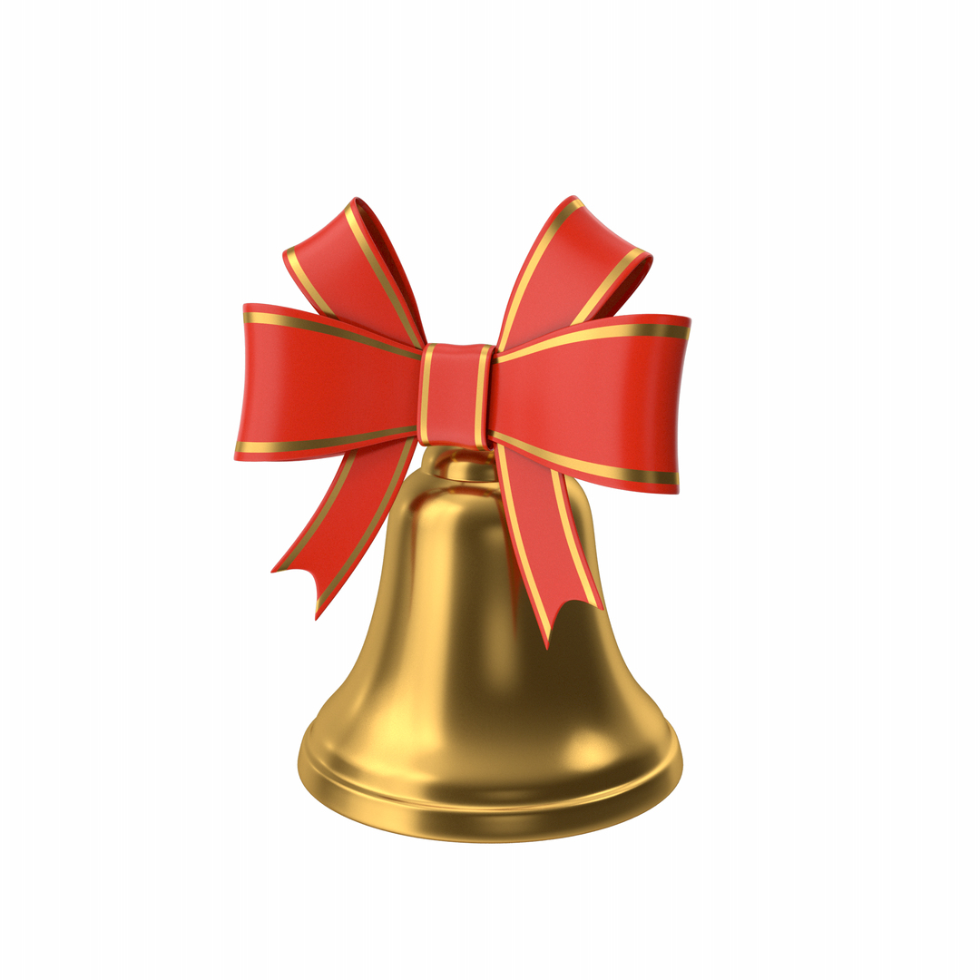 3D Cartoon Christmas Bell model - TurboSquid 1853597