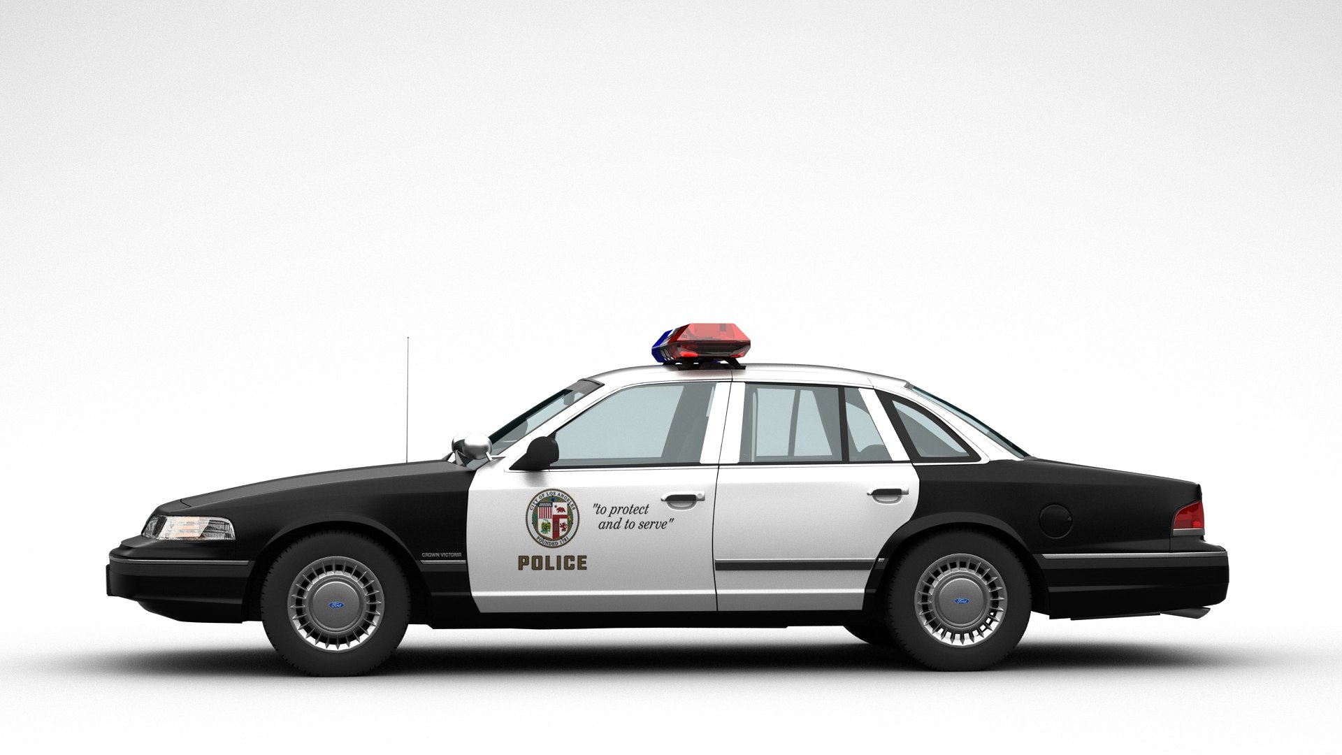 3D Ford Crown Victoria Police 1992 Model - TurboSquid 2010778