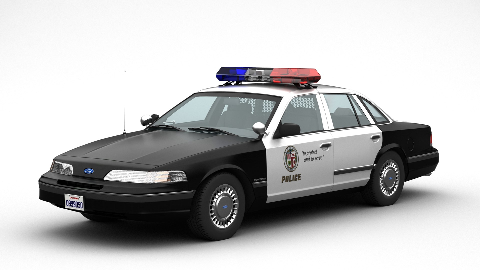 3d Ford Crown Victoria Police 1992 Model Turbosquid 2010778 2058