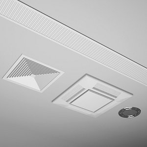 3d model of ceiling vents