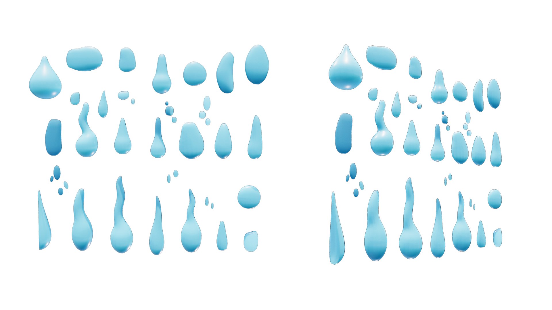 Water Drop Pack - 30 In 1 3D Model - TurboSquid 2132971