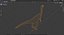 Low-poly Gallimimus 3D model