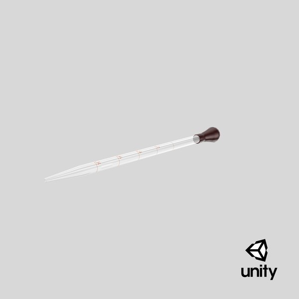 Glass experiment medical pipette 3D model TurboSquid 1269006