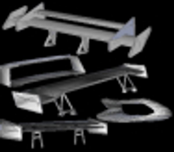 modelo 3d Paquete de spoiler - TurboSquid 238531