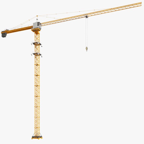 3D real construction crane tower model