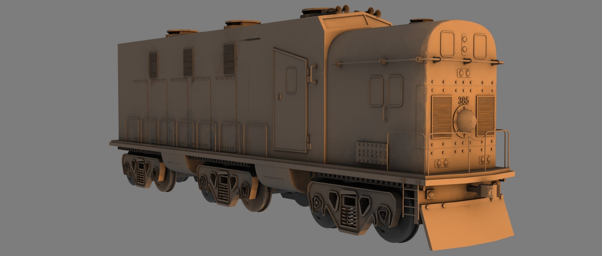 3d model of train