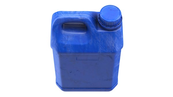 3D модель Старая пластиковая канистра синяя - TurboSquid 1789827