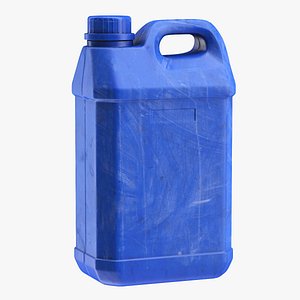 Old Plastic Canister Blue