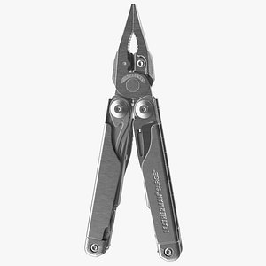 Leatherman Surge Multitool Silver Rigged 3D model