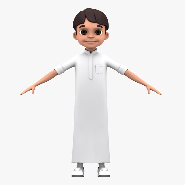 3D arabian boy character