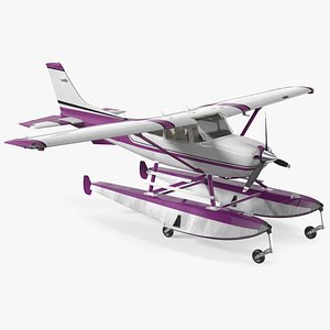 Light Utility Floatplane Rigged model