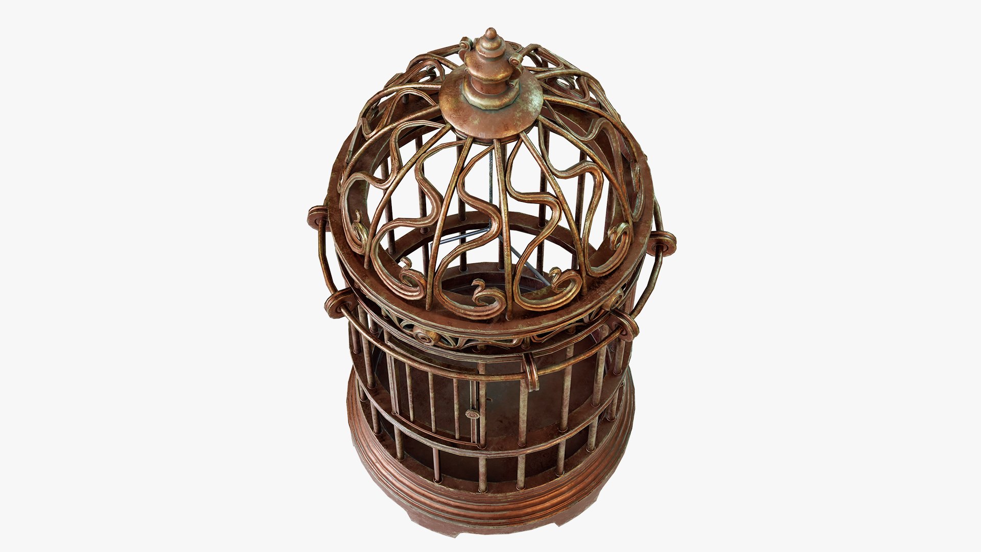 Birdcage Vintage model https://p.turbosquid.com/ts-thumb/a3/pNkWHj/JQ/birdcage05_02/jpg/1707053305/1920x1080/fit_q87/440593b3ee126e047e652d1089afab6ad36c20b0/birdcage05_02.jpg