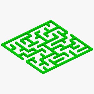 3D Green Labyrinth model
