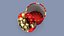 Gift Box Cylinder Red Open