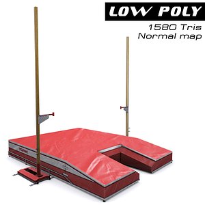 3d model pole vault stand