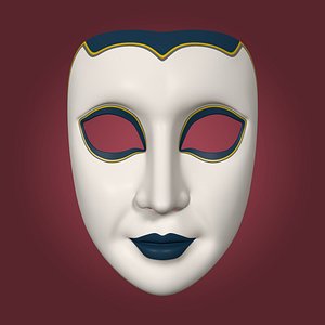 mardi gras woman mask model