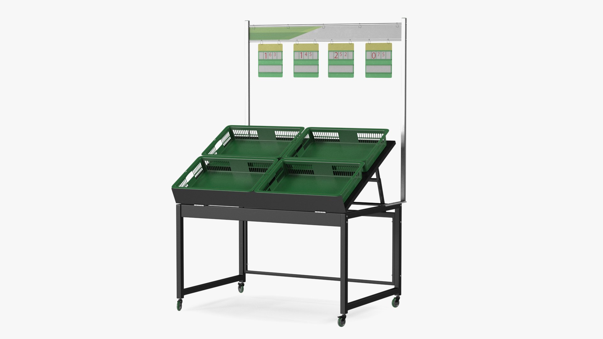 Vegetables Shopping Display 3D model preview