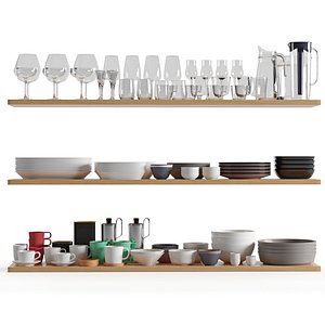 kitchenware tableware 01 3D model