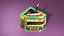 Weed Cannabis tienda de marihuana Blender render Low-poly modelo 3d
