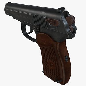 3d makarov pistol model