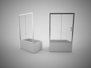 l&uuml;ks lux series shower cabin 3d model