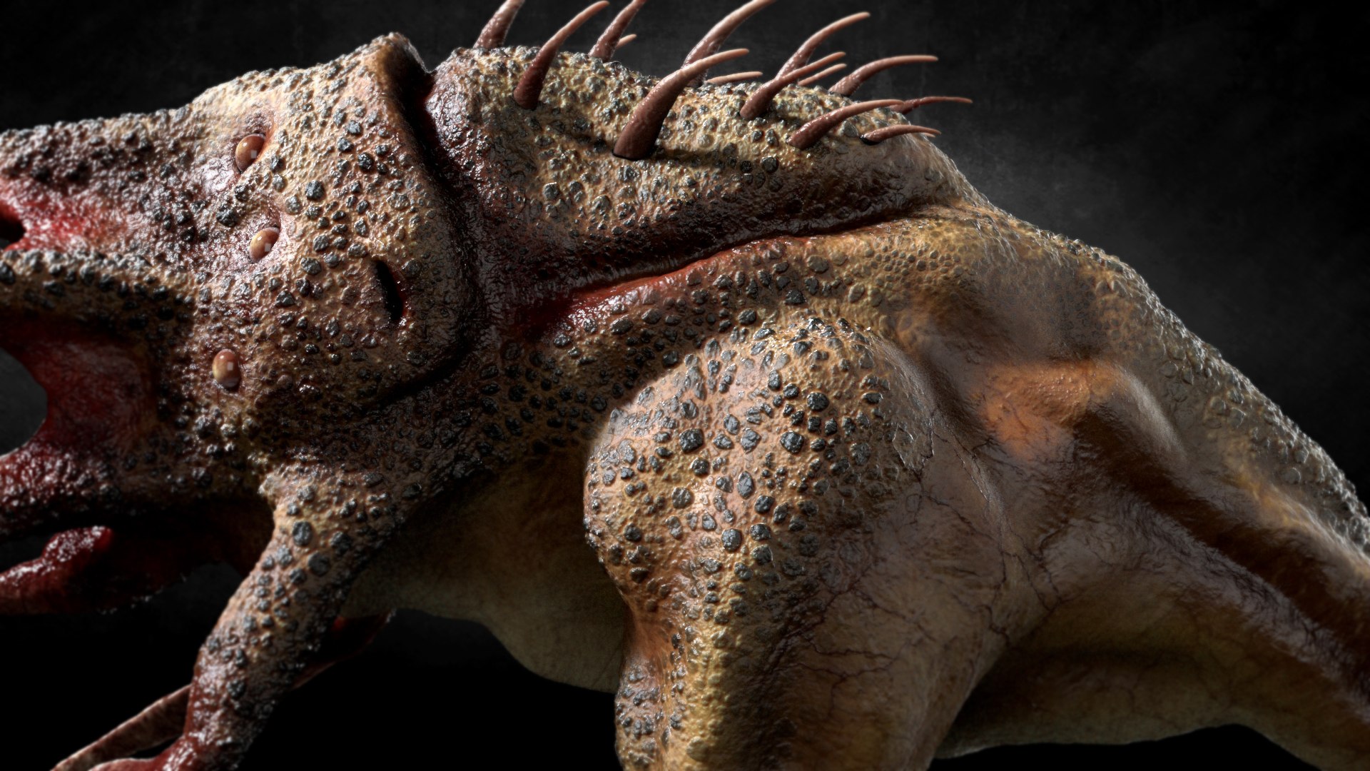 3D model Reptile Alien Creature https://p.turbosquid.com/ts-thumb/a4/6pmWdz/Va/shot05copy/jpg/1694341294/1920x1080/fit_q87/c88eebd8fb56f430d0908d37e08b01240dd98ed9/shot05copy.jpg