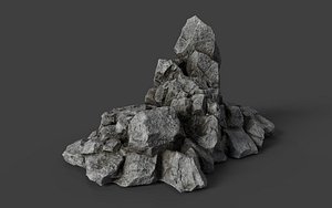 rock stone nature 3D model