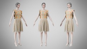 Dress 20 Retro Geometric Abstract