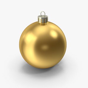 Christmas Ornament Gold Ball 3D model